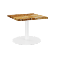 White Halo Side Table